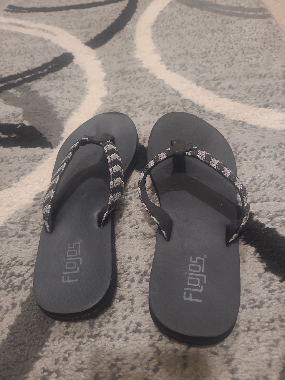 Flojos Women's Juno Weave Sandals | Black Multi | Size 8 READ!